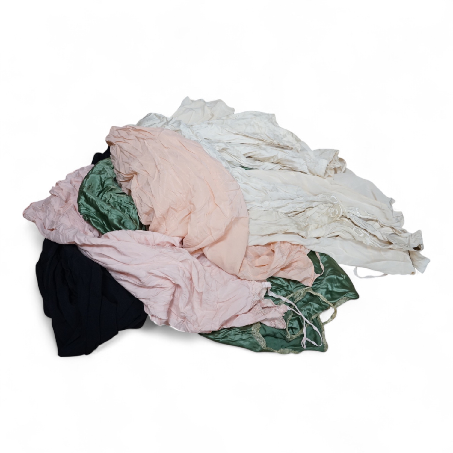 A collection of 1920's-30's petticoats